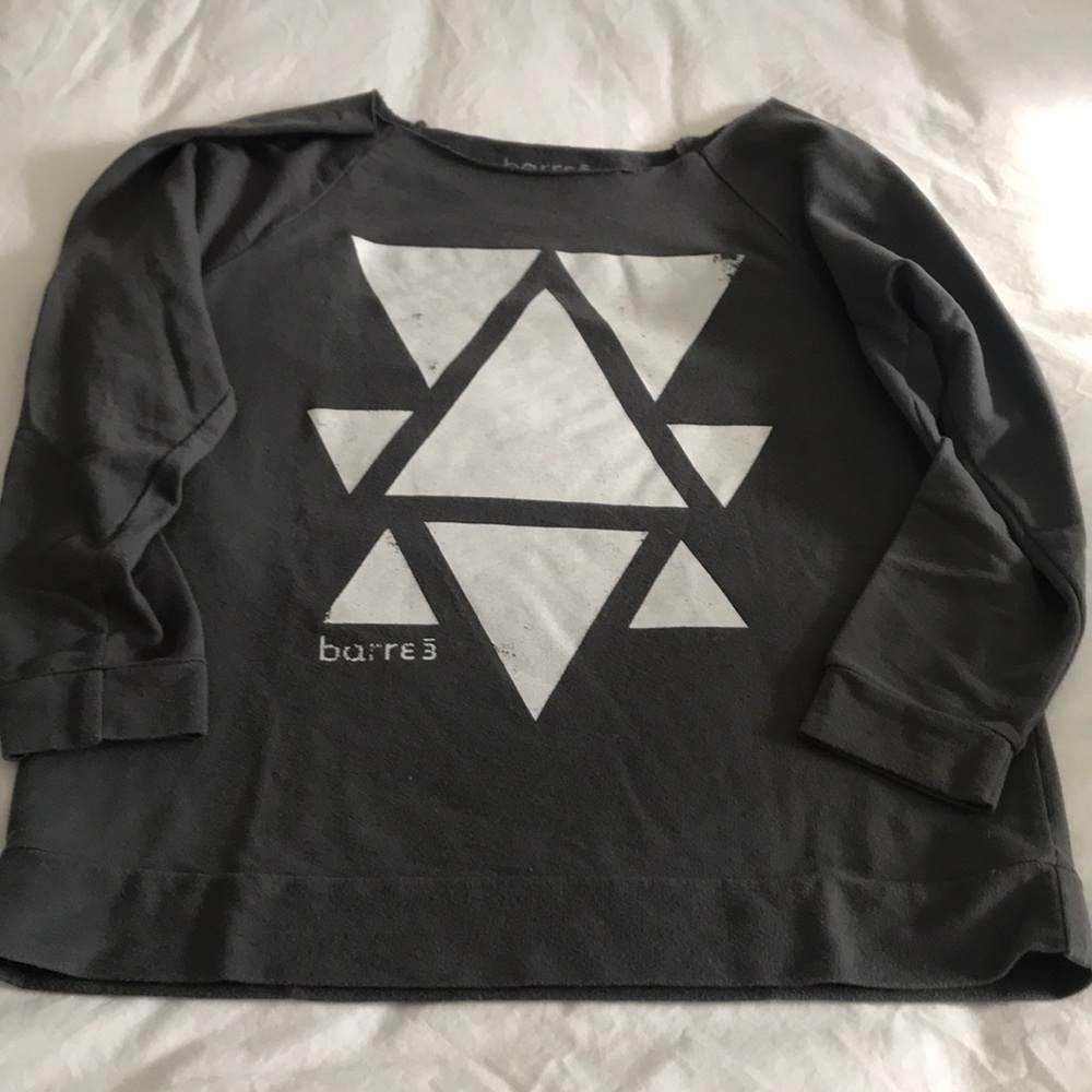 Barre3 diamond grey sweater -xs